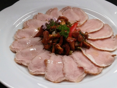 Pilzsalat, lauwarm